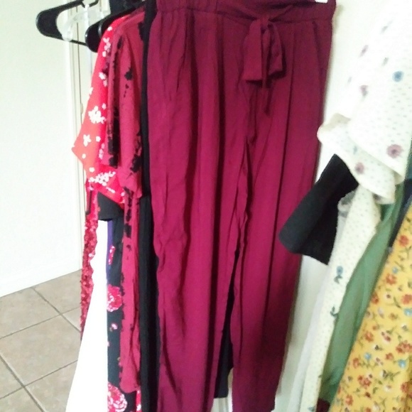 New Burgundy Pants - Picture 3 of 3
